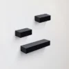 Syemin Decorative Wall Shelf Floating Shelves For Wall, Wall Shelves For Decor Storage, Wall Picture Ledge Shelf, Black, 18.11"*4.92"*1.97"