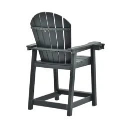 Syemin Patio Accent Chairs, Outdoor Tall Adirondack Chair With High Back, Widened Arms For Backyard, Garden, Yard, Gray, 27.95"*27.09"*45.83" -Furniture GUEST 64cceae7 6bbd 4b18 ad2a 564361b29e4c