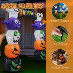 Syemin Decorative Holiday Scene Props Halloween Inflatables Pumpkin Archway Decoration, Giant Yard Arch Decorations, Multicolored, 92.52"*30"*98.4" -Furniture GUEST 6b21d6ed 8a15 4ac6 97f7 1aed6b8827bd