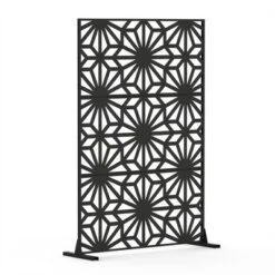 Syemin Decorative Privacy Screen, Outdoor Objects Nd Panels For Patio Lawn Deck For Garden, Lawn, Black, 48.31"*15.57"*70.75" -Furniture GUEST 6bcf6226 922f 4744 a282 bafc80426c5e