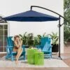 Syemin 9.5' Patio Umbrella With Base Included