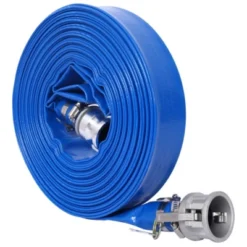 Furniture 27 Syemin Drip Irrigation 100Ft Pool Backwash Hose, Heavy Duty Lay Flat Water Discharge Pump Hoses For Swimming Drain Pools, Blue, 1.5"*1.5"*1.5"