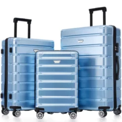 Syemin Luggage Hardshell Luggage Set 3 Piece Durable ABS And PC Travel Suitcase With Spinner Wheels For Men Women, Blue, 19.5"*11.3"*29.4" 9 Syemin Luggage Hardshell Luggage Set 3 Piece Durable ABS And PC Travel Suitcase With Spinner Wheels For Men Women, Blue, 19.5"*11.3"*29.4" -Furniture GUEST 709fca77 a7ef 4253 b83e 48c3657035b1