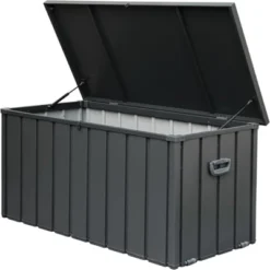 Syemin Deck Boxes Garden Large Patio Storage, For Furniture, Outside Cushions And Garden Tools, Bench, Easy To Assemble，Black, 49.41"*24.69"*27.56" -Furniture GUEST 70f161ff 1c60 44b4 9e98 7a6efd2ab69b 1
