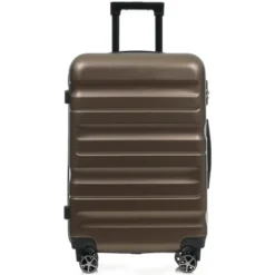 Syemin Luggage 28" Luggage, Hardshell ABS Suitcase With Spinner Wheels Lightweight Durable Large Capacity Travel Luggage, Brown, 19.7"*11.8"*30.3" -Furniture GUEST 71085237 2608 4878 9cb4 62b696c3b684