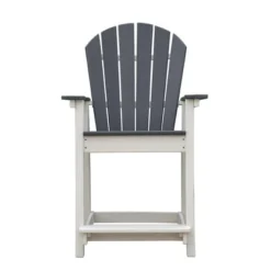 Syemin Patio Accent Chairs, Outdoor Tall Adirondack Chair With High Back, Widened Arms For Backyard, Garden, Yard, Gray, 27.95"*24"*45" -Furniture GUEST 73adbfec 49fa 468f 9c97 cb8e8e838c06