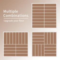 Syemin Carpet Tiles Interlocking Deck，Outdoor Or Indoor Flooring For Patio, Bancony, Pool Side，Backyard，Play Area，Brown, 35.4"*35.4"0.79" -Furniture GUEST 74a57c23 5697 4f99 bd09 638a2116b7ce