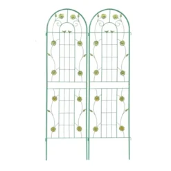 Syemin Patio Decorative Screens, Iron Arch Decoration Garden Trellis, For Outdoor For Climbing Plants Support, Flowerbed, Green, 40"*19.7"*71" 7 Syemin Patio Decorative Screens, Iron Arch Decoration Garden Trellis, For Outdoor For Climbing Plants Support, Flowerbed, Green, 40"*19.7"*71" -Furniture GUEST 7c4c24a1 6229 4d05 b24d ee03e6df753a