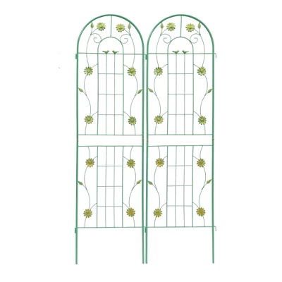 Syemin Patio Decorative Screens, Iron Arch Decoration Garden Trellis, For Outdoor For Climbing Plants Support, Flowerbed, Green, 40"*19.7"*71" 3 Syemin Patio Decorative Screens, Iron Arch Decoration Garden Trellis, For Outdoor For Climbing Plants Support, Flowerbed, Green, 40"*19.7"*71" - Image 3