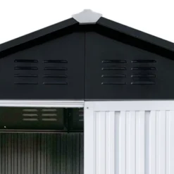 Syemin Storage Sheds 6ftx4ft Outdoor Storage ShedPeaked Roof Waterproof For Garden, Backyard, Sundries, White, 66.02"*38.19"*72.83" -Furniture GUEST 7d680f14 450f 4727 a8a1 0f629c3aa1fb