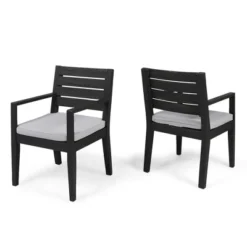 Syemin Patio Modern Accent Chairs, Outdoor Conversation Chairs, With Leisure Used, For Backyard, Garden, Gray, 23"*23.75"*35.5" -Furniture GUEST 7d9aad93 92ec 4ef0 b3f5 9ce16a22b5ff