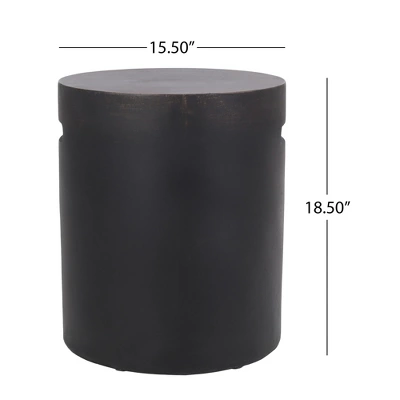 Syemin Patio End Tables Accent Side End Table For Outdoor And Indoor, Garden, Backyard Use, Special Design, Brown, 15.5"*15.5"*18.5" 1 Syemin Patio End Tables Accent Side End Table For Outdoor And Indoor, Garden, Backyard Use, Special Design, Brown, 15.5"*15.5"*18.5"