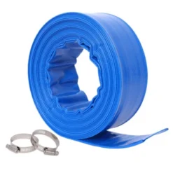 Syemin Drip Irrigation 50Ft Pool Backwash Hose Heavy Duty Reinforced Water Discharge Hose For Swimming Pool Filter Pump With 2 Clamp, Blue, 2"*2"*2" -Furniture GUEST 80fe3d37 5f68 44da 9648 376d5ccb574f 1