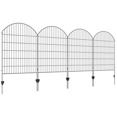 Syemin Patio Decorative Screens, Elegant Vine Pattern Yard Fencing, Pet-Safe Decorative Fence For Yard, Patio, Black, 137"*0.25"*43.25" 2 Syemin Patio Decorative Screens, Elegant Vine Pattern Yard Fencing, Pet-Safe Decorative Fence For Yard, Patio, Black, 137"*0.25"*43.25" - Image 2