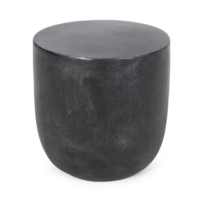 Syemin Patio End Tables Accent Side End Table For Outdoor And Indoor, Garden, Backyard Use, Special Design, Black, 15.5"*15.5"*17.75" 4 Syemin Patio End Tables Accent Side End Table For Outdoor And Indoor, Garden, Backyard Use, Special Design, Black, 15.5"*15.5"*17.75" - Image 4