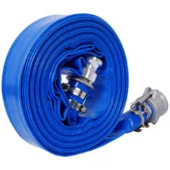 Furniture 35 Syemin Drip Irrigation 50Ft Heavy Duty Reinforced Pool Backwash Hose For Swimming Drain Pools Water Discharge With Aluminum Camlock, Blue, 2"*2"*2"
