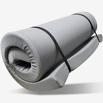 Syemin Camping Sleeping Pads Memory Foam Camping Mattress Pad, 3" Thick Sleeping Mat, Portable Roll Up Mattress, Camping Bed Pads, Gray, 75"*30"*3" 5 Syemin Camping Sleeping Pads Memory Foam Camping Mattress Pad, 3" Thick Sleeping Mat, Portable Roll Up Mattress, Camping Bed Pads, Gray, 75"*30"*3" - Image 5