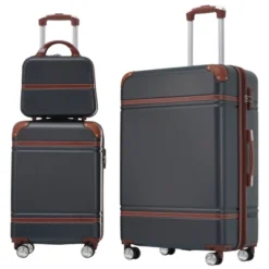 Syemin 3 PCS Bag And Luggage Sets, With Spinner Wheels And Zippers Lightweight Suitcase, For Business Trips And Travel, Black, 20.1"*12.4"*30.3" -Furniture GUEST 8dd931dd 25e5 4fdf 93ef e8aeec4097df