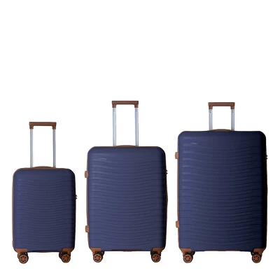 Syemin Luggage Lightweight 3 PCS Premium Abs Luggage Set Suitcase Set With Silent Spinner Wheels Carry On Luggage, Blue, 21.46"*12.01"*30.51" 4 Syemin Luggage Lightweight 3 PCS Premium Abs Luggage Set Suitcase Set With Silent Spinner Wheels Carry On Luggage, Blue, 21.46"*12.01"*30.51" - Image 4