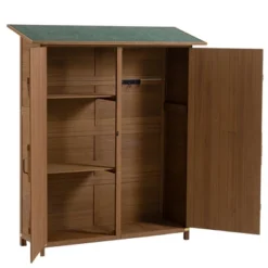 Syemin 31ft³ Outdoor Storage Sheds, Vertical Tall Tool Shed With Lockable Door, Waterproof Roof For Patio, Backyard And Lawn, Brown, 56"*15"*64" 8 Syemin 31ft³ Outdoor Storage Sheds, Vertical Tall Tool Shed With Lockable Door, Waterproof Roof For Patio, Backyard And Lawn, Brown, 56"*15"*64" -Furniture GUEST 9df717cf d531 45ba 9d2d 3472224fd32f