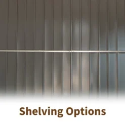 Syemin Deck Boxes Durable, Horizontal Compact Storage Shed For Garden, Backyard, Patio, Closet Deck Box, Brown, 138.11"*150.8"*78.7"