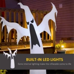 Syemin Inflatable Holiday Decorations Halloween Decoration Halloween Inflatable Decorations Outdoor Decor Yard Decor, White, 54"*12"*72" -Furniture GUEST 9f069a95 7a4d 4b37 8ed7 9fb0354ed4fb