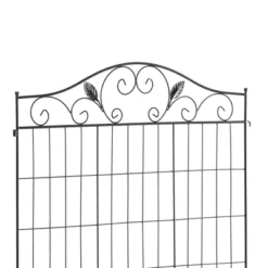 Syemin Patio Decorative Screens, Elegant Vine Pattern Yard Fencing, Pet-Safe Decorative Fence For Yard, Patio, Black, 143.75"*0.25"*44" -Furniture GUEST 9fa9c0d5 df1e 4770 bc53 db770180ab3f