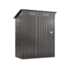 Syemin Storage Sheds Metal Outdoor Storage Shed, Lockable Door Tool Shed Roof Waterproof For Garden, Backyard, Sundries, Gray, 55.12"*29.92"*72.44"