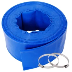 Syemin Drip Irrigation 50Ft Pool Backwash Hose, Heavy Duty Reinforced PVC Lay Flat Water Discharge Hose For Swimming Pool Filter Pump, Blue, 3"*3"*3" -Furniture GUEST a146e3be 0d03 4564 8ed1 74a6d2c38a0a