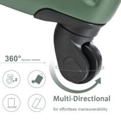 Syemin Luggage 20" Luggage, Hardshell ABS Suitcase With Spinner Wheels Lightweight Durable Large Capacity Travel Luggage, Green, 13.6"*8.3"*21.5" -Furniture GUEST a4b3a72c 7a09 46f6 bc88 11999723311f