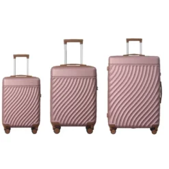 Syemin Luggage 20"24"28" Luggage Sets Abs Hardshell 3PCS Luggage Durable Suitcase Spinner Wheels Suitcase Available, Gold, 21.06"*11.81"*30.31" -Furniture GUEST a6e9aa89 fbd6 492e 89dc 86722ecd8c5f