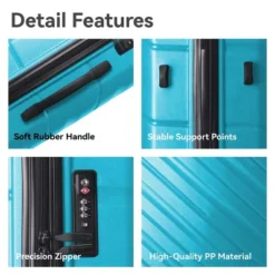 Syemin Luggage Lightweight 3 PCS Premium Abs Luggage Set Suitcase Set With Silent Spinner Wheels Carry On Luggage, Blue, 21.65"*13.19"*31.1" 7 Syemin Luggage Lightweight 3 PCS Premium Abs Luggage Set Suitcase Set With Silent Spinner Wheels Carry On Luggage, Blue, 21.65"*13.19"*31.1" -Furniture GUEST a72b4344 0c16 43e0 812e e86475bf1d06