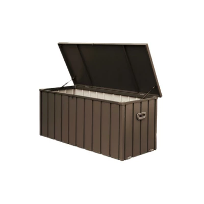 Syemin Deck Boxes Garden Large Patio Storage, For Furniture, Outside Cushions And Garden Tools, Bench, Easy To Assemble,Brown, 49.41"*24.69"*23.43" 5 Syemin Deck Boxes Garden Large Patio Storage, For Furniture, Outside Cushions And Garden Tools, Bench, Easy To Assemble,Brown, 49.41"*24.69"*23.43" - Image 5