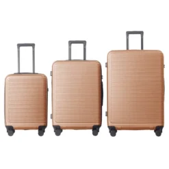 Syemin Luggage Sets Abs Hardshell 3PCS Luggage, Lightweight Durable Suitcase Sets Spinner Wheels Suitcase With Tsa Lock, Beige, 20.67"*11.61"*29.92" -Furniture GUEST ab2dcbc2 94d5 4bb9 ab8e b9344ed845ea