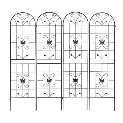 Syemin Patio Decorative Screens, Elegant Vine Pattern Yard Fencing, Pet-Safe Decorative Fence For Yard, Patio, Brown, 40"*19.7"*86.7" 4 Syemin Patio Decorative Screens, Elegant Vine Pattern Yard Fencing, Pet-Safe Decorative Fence For Yard, Patio, Brown, 40"*19.7"*86.7" - Image 4