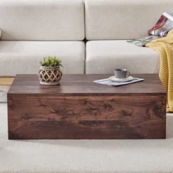 Syemin Patio End Tables, Faux Wood Design Coffee Table For Living Room, Patio, Bedroom, Brown, 39.3"*23.6"*12" -Furniture GUEST ad7062e9 770f 4c53 bc8d 755acb89f89d