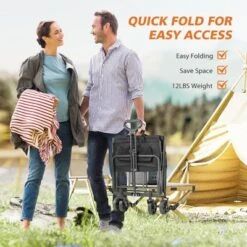 Syemin Trolley And Lawn Cart, 300L Foldable Garden Cart, Large Capacity, Suitable For Beach, Camping, Shopping Garden, Black, 29.5" * 18.5" * 26.6" 7 Syemin Trolley And Lawn Cart, 300L Foldable Garden Cart, Large Capacity, Suitable For Beach, Camping, Shopping Garden, Black, 29.5" * 18.5" * 26.6" -Furniture GUEST adc9d390 739b 4f9c b705 4c439786d00b