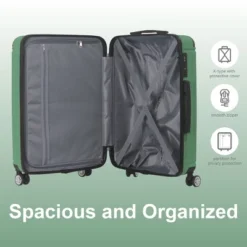 Syemin Luggage Lightweight 3 PCS Premium Abs Luggage Set Suitcase Set With Silent Spinner Wheels Carry On Luggage, Green, 20.87"*11.81"*30.31" 7 Syemin Luggage Lightweight 3 PCS Premium Abs Luggage Set Suitcase Set With Silent Spinner Wheels Carry On Luggage, Green, 20.87"*11.81"*30.31" -Furniture GUEST b334f982 0ca6 4291 a37c cc36d3e0a95f