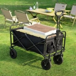 Syemin Trolley And Lawn Cart, 300L Foldable Garden Cart, Large Capacity, Suitable For Beach, Camping, Shopping Garden, Black, 29.5" * 18.5" * 26.6" 8 Syemin Trolley And Lawn Cart, 300L Foldable Garden Cart, Large Capacity, Suitable For Beach, Camping, Shopping Garden, Black, 29.5" * 18.5" * 26.6" -Furniture GUEST b6a05e27 7c14 400f a824 6a4921fb5e8b