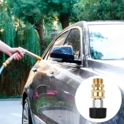 Syemin Landscape Equipment Parts And Accessories, 8-Piece Pressure Washer Adapter Set, Quick Disconnect Kit For Lawn, Gold, 1.14" * 1.14" * 1.18" -Furniture GUEST b75afa2e c1d9 4c5d 9990 e4e290cd9a1c