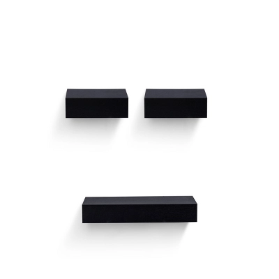 Syemin Decorative Wall Shelf Floating Shelves For Wall, Wall Shelves For Decor Storage, Wall Picture Ledge Shelf, Black, 18.11"*4.92"*1.97" 2 Syemin Decorative Wall Shelf Floating Shelves For Wall, Wall Shelves For Decor Storage, Wall Picture Ledge Shelf, Black, 18.11"*4.92"*1.97" - Image 2