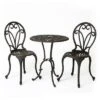 Syemin Patio Seating Sets Outdoor, Featuring Unique Design, Ideal For Chats, Perfect For Gardens, Living Spaces, Black, 16.25"*19.25"*36.5"