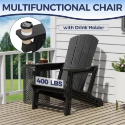 Syemin Patio Accent Chairs Folding Adirondack Chair Patio Comfortable Set For Patio Garden -Furniture GUEST c2cbc3c2 43c2 479d bd82 bb37fd9f9f03
