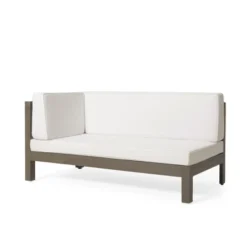 Syemin Patio Seating Sets Outdoor, Featuring Unique Design, Ideal For Chats, Perfect For Gardens, Living Spaces, White, 58.25"*27.75"*30.25"