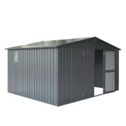 Syemin Deck Boxes Durable, Horizontal Compact Storage Shed For Garden, Backyard, Patio, Closet Deck Box, Silver, 138.11"*106.5"*78.7" -Furniture GUEST c3cd1cee 271d 4fdb b3ab ad1d1739ac0e