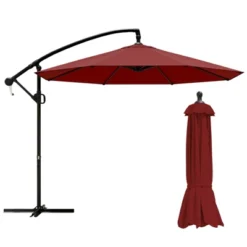 Syemin 9.5' Patio Umbrella With Base Included -Furniture GUEST c5bfd13b f1b8 435d a5bd b54ca1f203e8
