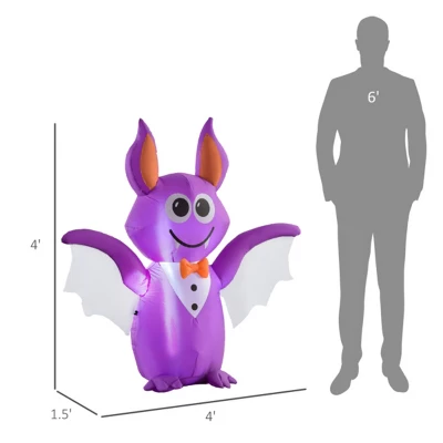 Syemin Decorative Holiday Scene Props Halloween Decoration Halloween Party Decoration Halloween Outdoor Inflatable Decoration, Purple, 48"*18"*48" 3 Syemin Decorative Holiday Scene Props Halloween Decoration Halloween Party Decoration Halloween Outdoor Inflatable Decoration, Purple, 48"*18"*48" - Image 3