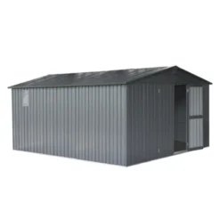 Syemin Deck Boxes Durable, Horizontal Compact Storage Shed For Garden, Backyard, Patio, Closet Deck Box, Silver, 138.11"*150.8"*78.7" -Furniture GUEST c705b9a6 ee8b 4909 bcdd 7ec1a34df693