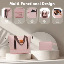 Syemin Luggage Luggage 20 Inch Sets 3 Piece Carry On Luggage Lightweight Hardshell ABS Suitcases With Wheels, Pink, 13.6"*9"*21.3" -Furniture GUEST c7cce2c1 99f6 4af6 b2a1 367ec67b88b7