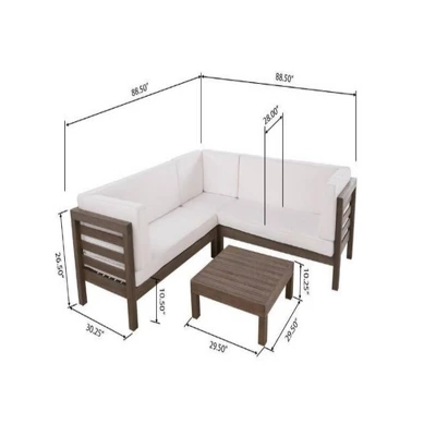 Syemin Patio Seating Sets Outdoor, Featuring Unique Design, Ideal For Chats, Perfect For Gardens, Living Spaces, White, 88.5"*30.25"*26.5" 4 Syemin Patio Seating Sets Outdoor, Featuring Unique Design, Ideal For Chats, Perfect For Gardens, Living Spaces, White, 88.5"*30.25"*26.5" - Image 4
